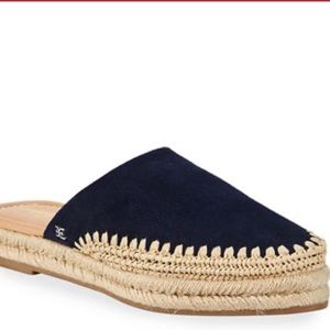 Austin Suede Espadrille Slide Sandals
